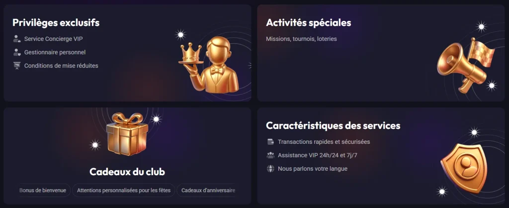 SpinAura Casino avantages VIP avec concierge, cadeaux du club et assistance personnalisée