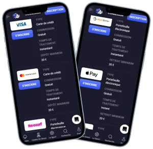 SpinAura Casino méthodes de paiement mobiles avec Visa, Mastercard, Apple Pay, MuchBetter et Neosurf